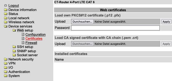 Web Certificates