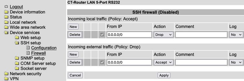 SSH Firewall