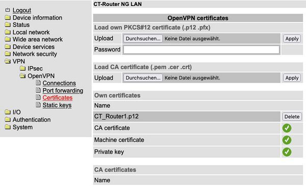 OpenVPN Certificates