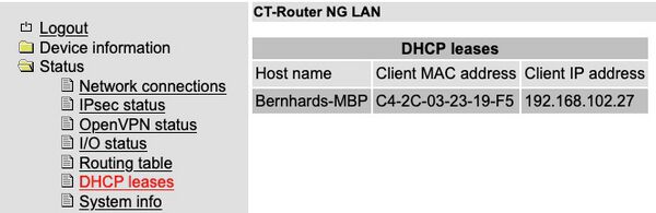 DHCP Leases