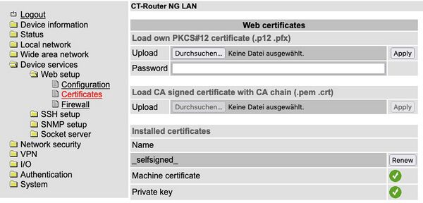 Web Certificates